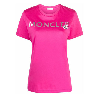 22SS 몽클레어 핑크 로고 티셔츠 8C000 24/829FB53B라운지 에스